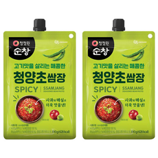 清淨園 Sunchang 擠擠傳統生菜包肉用醬 (辣味) 含青陽辣椒, 190g, 2包