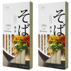 玉民 台灣黃金蕎麥麵 日式直麵, 自然栽培無農藥, 無防腐劑, 無人工色素, 古老手工日曬, 400g, 2盒