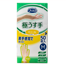 ST 雞仔牌 Family 家事用 極薄手套 M 半透明, 50個, 1組