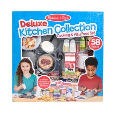 Melissa&Doug 瑪莉莎 玩食趣 豪華廚房烹飪遊戲套組 限定款, 多色