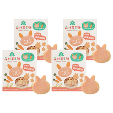 森林麵食 森林星星麵 鮮紅蘿蔔, 可愛造型麵條 零添加食鹽, 200g, 4盒