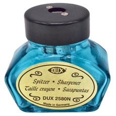 德國 DUX 墨水瓶削筆器 DX2580N, 金屬玻璃材質, 藍色, 1個