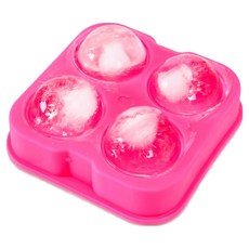 iSFun 圓型冰球 塑料造型製冰盒, 顏色隨機, 1個