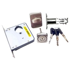 WACH 花旗門鎖 日式輔助鎖 方型平頭鎖 灰盒, 1個