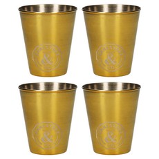 creativeTops Earlstree 銅色烈酒杯 附袋, 4個