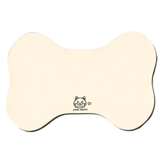 寵物硅藻泥地墊 吸水快乾, 米白骨頭墊, 1個