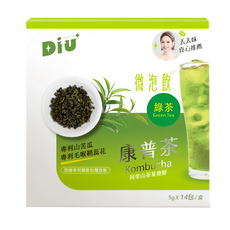 DiU 康普茶微泡飲 阿里山茶葉發酵 綠茶, 70g, 1盒