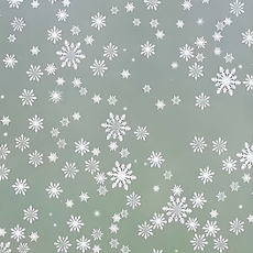 加大加寬自黏玻璃貼 45X300cm 防曬隔熱 防窺透光, 小雪花, 1個