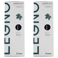 PILOT 百樂 LEGNO 2+1按鍵式多功能筆, 黑色, 2支