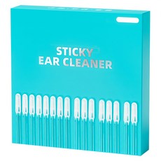 AHOYE 可水洗自黏式掏耳棉花棒, 24支, 溫和清潔耳道，可重複使用, 1盒