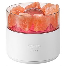 ANTIAN 水晶鹽香薰機 LED燈 加濕 WX813, 白色, 200ml, 1個