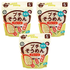 和寓良品 寶寶原味細麵 5個月以上適用 日本產, 100g, 3包