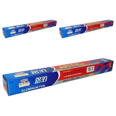 點秋香 鋁箔, 多用途食物包裝烹煮燒烤, 45cm x 7.62m, 3盒