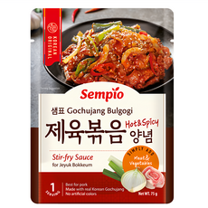 Sempio 膳府 辣炒豬肉專用醬汁 只需加入肉類和蔬菜 韓式正宗, 75g, 1包