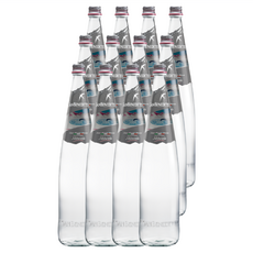 SAN BENEDETTO 聖碧濤 義大利天然礦泉水 玻璃瓶, 1L, 12瓶