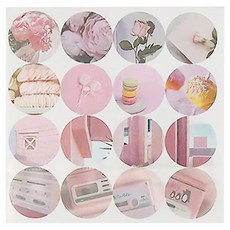 德德小品集 繁色陌然便簽紙 + 裝飾貼組 200 x 95mm, 櫻色, 42張, 3個