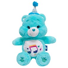 Care Bears 生日造型絨毛小熊玩偶, 27cm, 薄荷綠, 1入