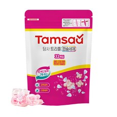 Tamsaa 三效潔淨洗衣膠囊 6倍高濃縮 7種酵素, 32顆, 1包