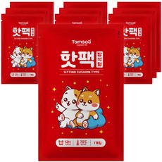Tamsaa 坐墊型暖暖包, 400g 10個, 持續12小時, 最高溫度70°C, 1個
