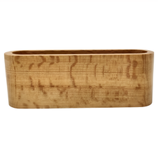 E dot 文青木質名片架 置物盒 11.5x4x3cm, 櫸木原色, 1個