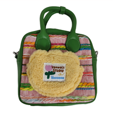 Vanwalk 出走 復古風可愛側背包 V2752, 春日花房(綠)