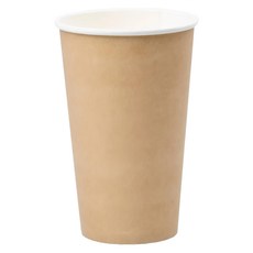 JX 雙P冷熱共用杯-牛皮色, 16oz, 90度C耐熱, 9x13.5cm, 50個, 20袋