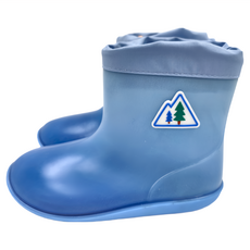 LEMONKID 檸檬寶寶 可愛束口雨鞋 - 藍野巡遊 PVC材質