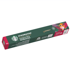 STARBUCKS 星巴克 蘇門答臘單品膠囊咖啡 Nespresso咖啡機適用, 5.5g, 10顆, 1盒