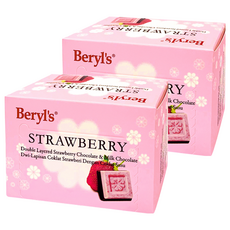 Beryl's 草莓味及牛奶雙層巧克力 60g (添加植物油), 2盒