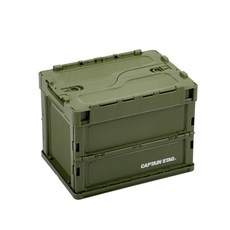 CAPTAIN STAG 鹿牌 摺疊置物收納箱 ul-1081, 軍綠色, 1個