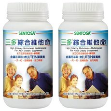 SENTOSA 三多綜合維他命膜衣錠，含金盞花萃取(含葉黃素)，一天一粒，滋補強身，活力再現, 300顆, 2罐