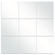 玻璃鏡子貼 170g 9片, 銀色