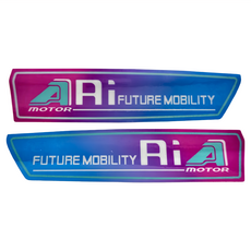 AEON Ai1 飛旋彩貼, 藍粉, 1張