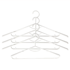 XIS 艾克思 典藏護肩伸縮塑膠衣架 4入組, 聚丙烯(PP)材質, 尺寸約42x21.8公分, 1組