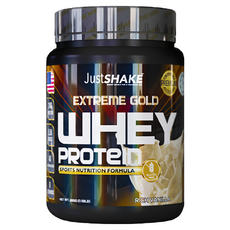 JustSHAKE EXTREMEGOLD 乳清蛋白香草口味, 0.58lb, 1罐