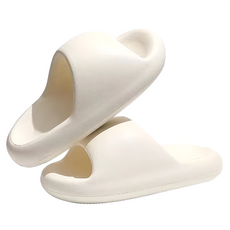 bebehome 元氣滿滿小胖饅頭 氣墊拖鞋 EVA材質, 36~37, 奶油白