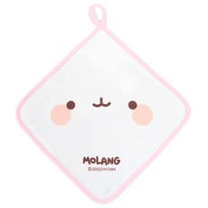 萌浪兔 掛式擦手巾 30x30cm 尼龍和聚酯纖維, 大臉, 1件