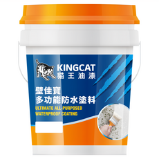 KINGCAT 貓王油漆 壁寶亮光型防水塗料, 1罐