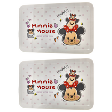 收納王妃 TSUM 迪士尼塑膠收納盒 188 x 122 x 75mm, 粉點米妮, 2個