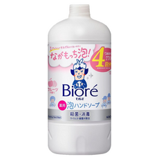 Biore 蜜妮 抗菌泡沫慕斯 補充瓶 粉色果香(水果香), 1瓶, 770ml