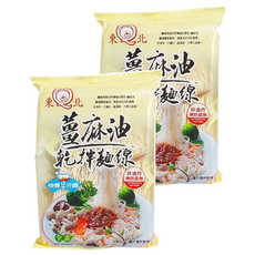 東北 薑麻油乾拌麵線，麵條Q彈，非油炸，快速2分鐘, 2包