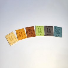 迷你手工標籤 6款 x 5入套組, Vanilla+Mustard+Camel+Mint+Gray+Mint Sky, 1組