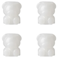 小麥購物 小熊製冰盒 Y544 80g, 4個, 白色