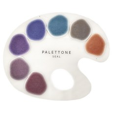 sun-star PALETTONE 調色盤霧透索引便利貼 7種樣式各10張, 秋風圓舞曲, 70張, 1個