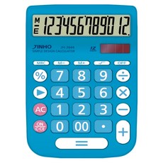 JINHO 京禾 12位元 雙電源桌上型計算機 JH-2646-B, 1台, 尼加拉藍