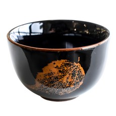 佐和陶瓷國際有限公司 天目葉紋千茶杯 日本製 8.5 x 5.6cm 160ml, 1個, 單一顏色