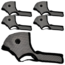 理享家 兒童用3D立體活性碳防空汙運動口罩 銀灰色 Set 5, 27 x 13cm