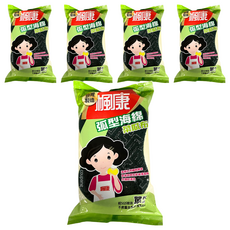 楓康 單片弧型海綿菜瓜布 11.4 x 7.6 x 3.2cm, 1入, 5個