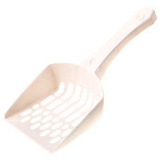 Tamsaa 貓砂鏟 象牙白 - 貓咪清潔好幫手，輕鬆鏟除貓砂, 1個, 260 x 110 x 50mm