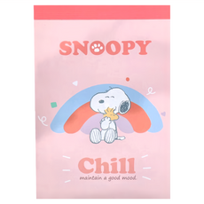 PEANUTS 史努比 萬用MEMO本 好心情, 彩虹粉, 3本, 1本
